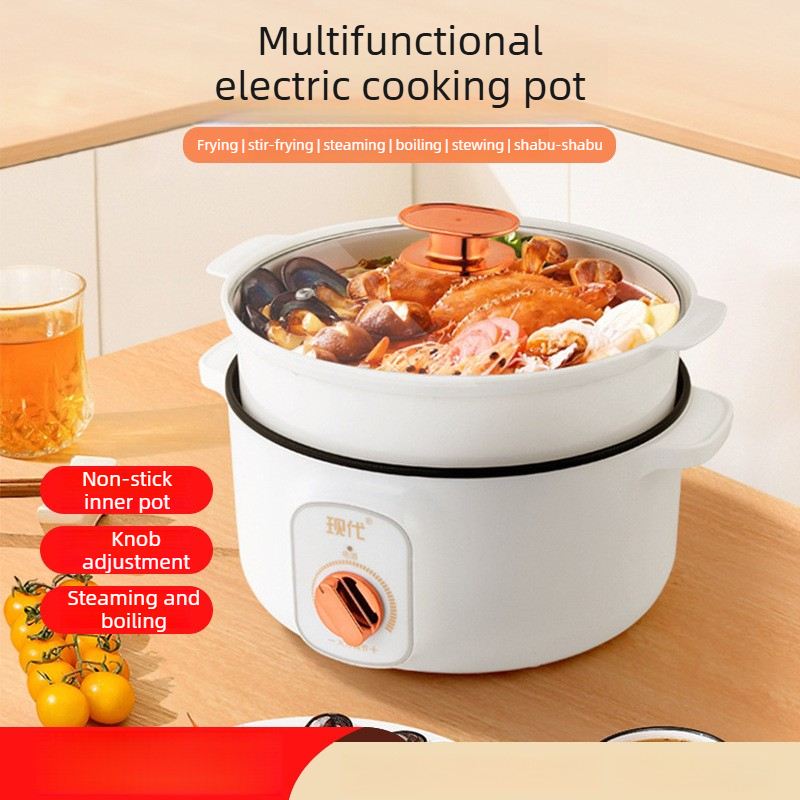 Kitchen Appliances Cooking - Multifunctional Mini Electric Hot Pot Portable