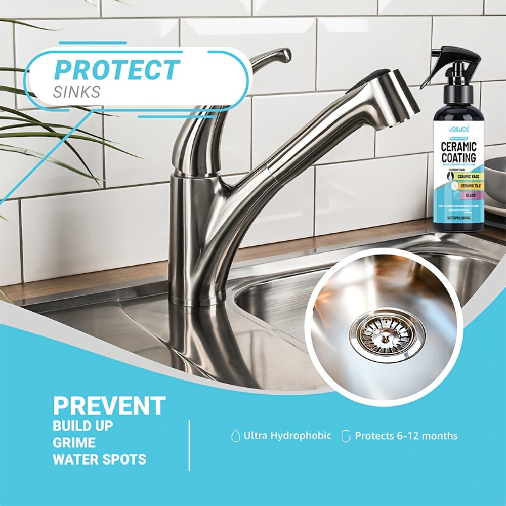 Kitchen Appliances Bath - Ceramic Coating Spray Kit - Shine,