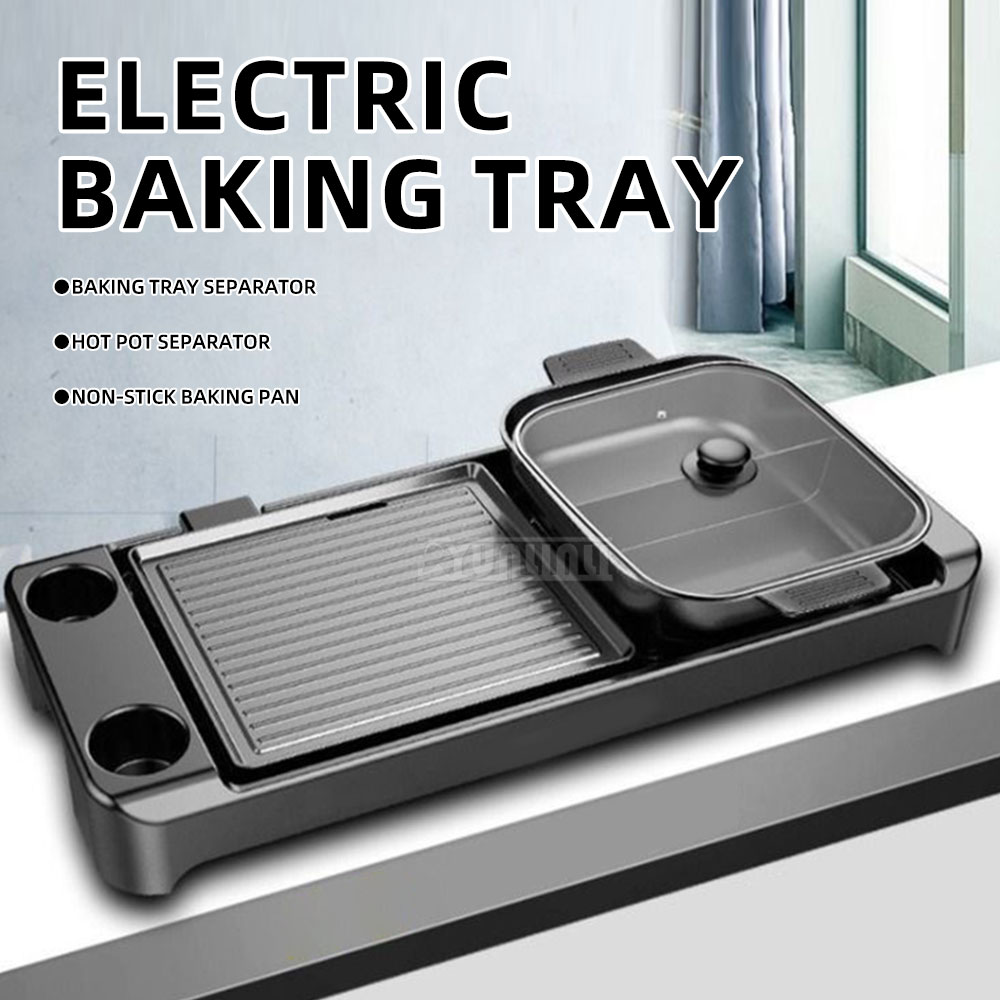 Electric Barbecue Hotpot Stove - Kitchen Appliances Cooking ulasan dan harga