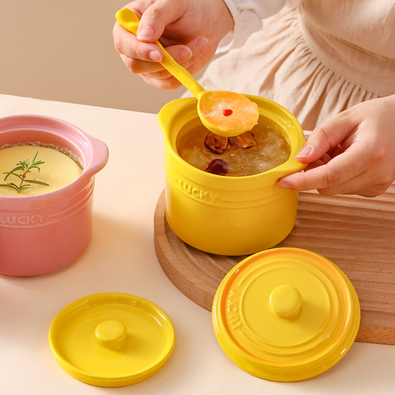 Double Lid Ceramic Bowl,Bird's - Kitchen Appliances Cooking ulasan dan harga