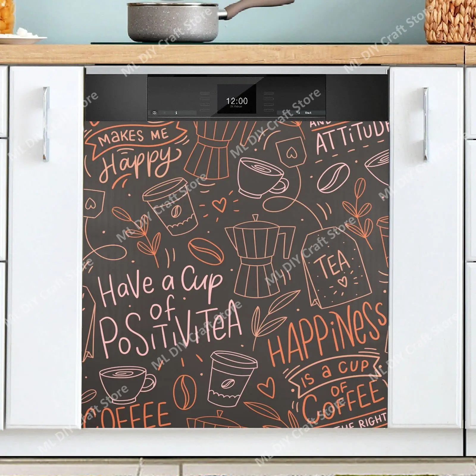 Retro Coffee Topics Cafe Desig - Kitchen Appliances Pictures ulasan dan harga