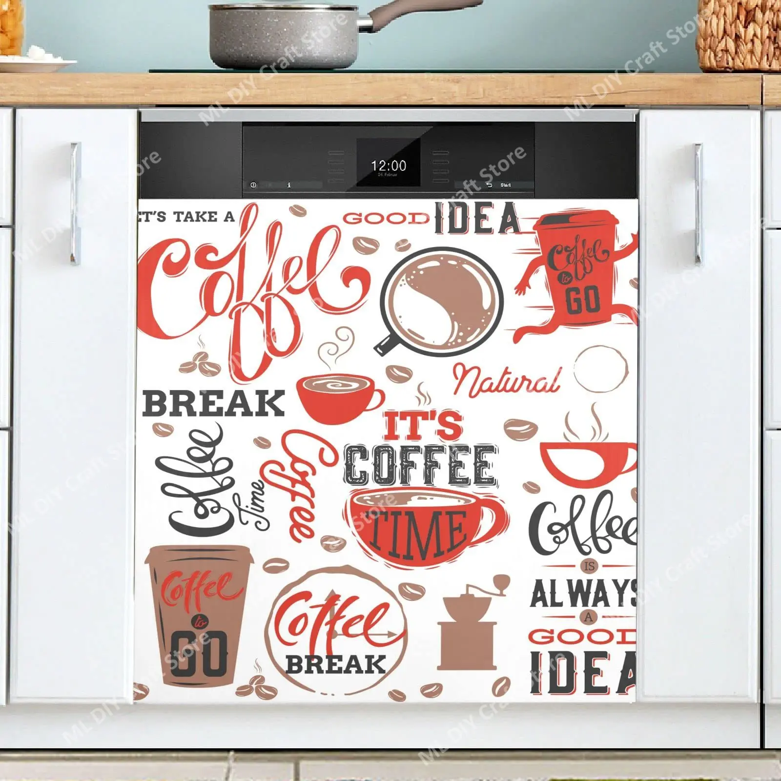 Retro Coffee Topics Cafe Desig - Kitchen Appliances Pictures ulasan dan harga