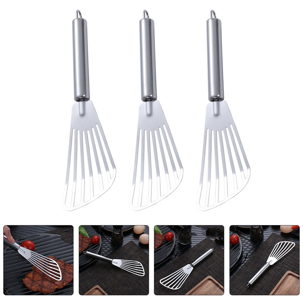 3pcs Stainless Steel Spatula F - Kitchen Appliances Cooking ulasan dan harga