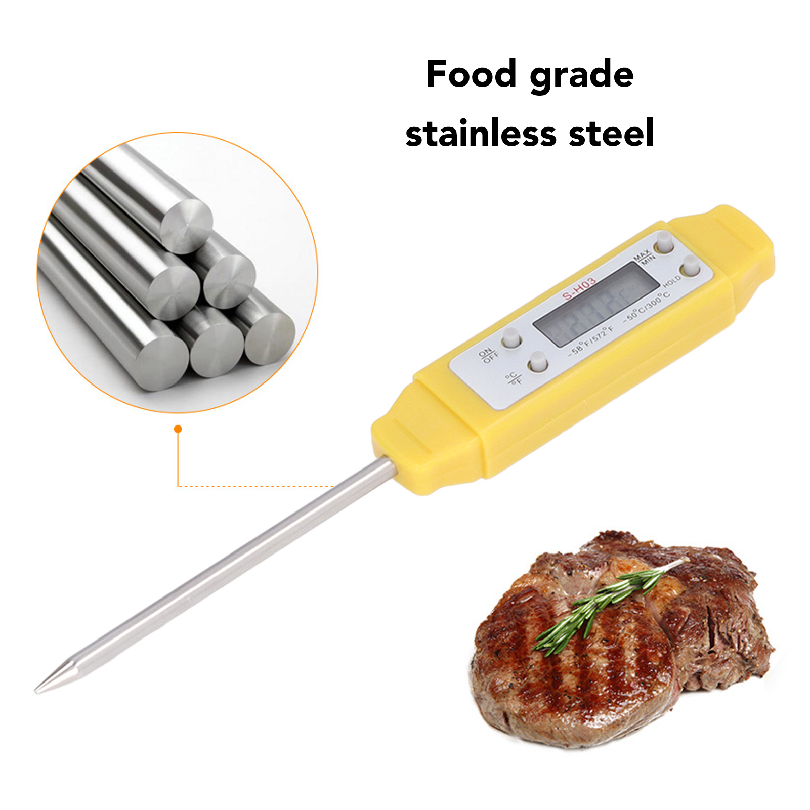 Digital Food Thermometer Autom - Kitchen Appliances Online ulasan dan harga