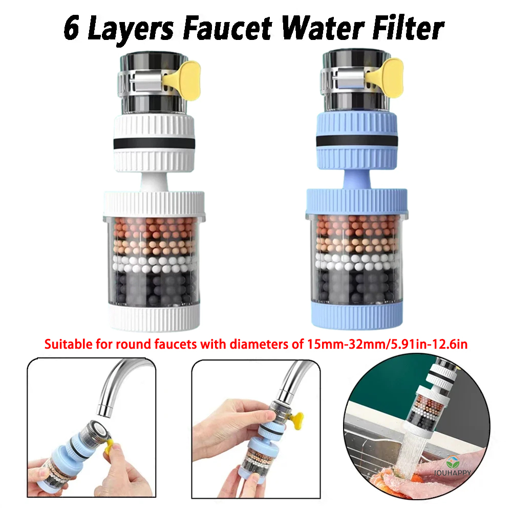 6 Layers Faucet Water Filter U - Kitchen Appliances Offers ulasan dan harga